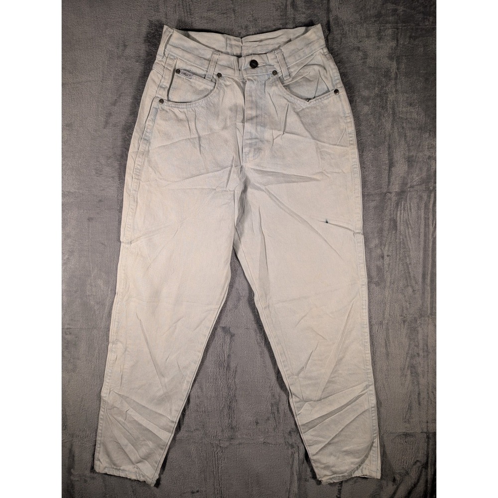Chic Jeans Vintage Women's High Waist Light Wash Tapered Denim Made in USA